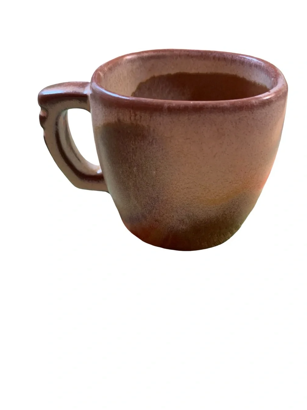 Set of 5 Vintage MCM Frankoma Plainsman Coffee Mugs 5C Desert Gold Brown Pottery